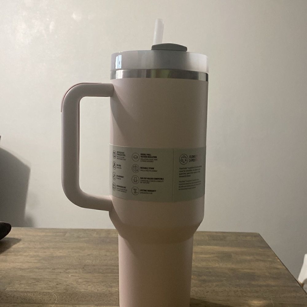 NWT- STANLEY- Quencher H2.0 tumbler- Rose Quartz- 40oz - Picture 6 of 8